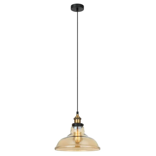 Lampa loft wisząca HUBERT MDM-2381/1 GD+AMB - Italux