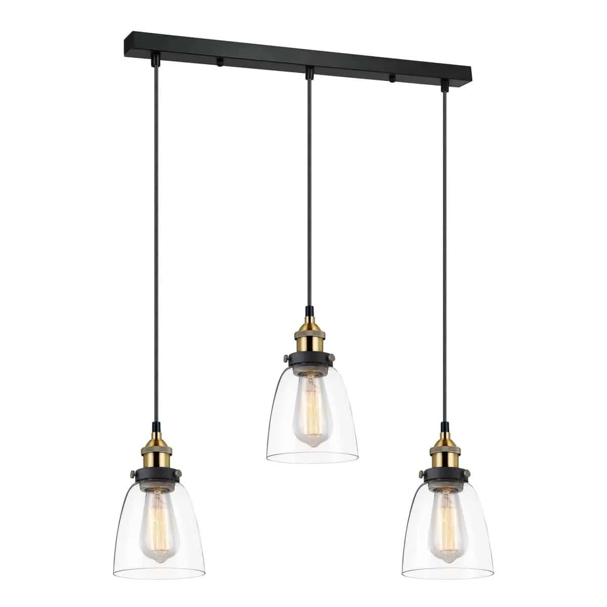 Lampa loft wisząca FRANCIS MDM-2563/3 GD+CL - Italux