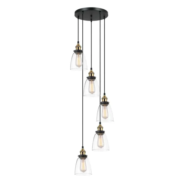 Lampa loft wisząca FRANCIS MDM-2563/5 GD+CL - Italux