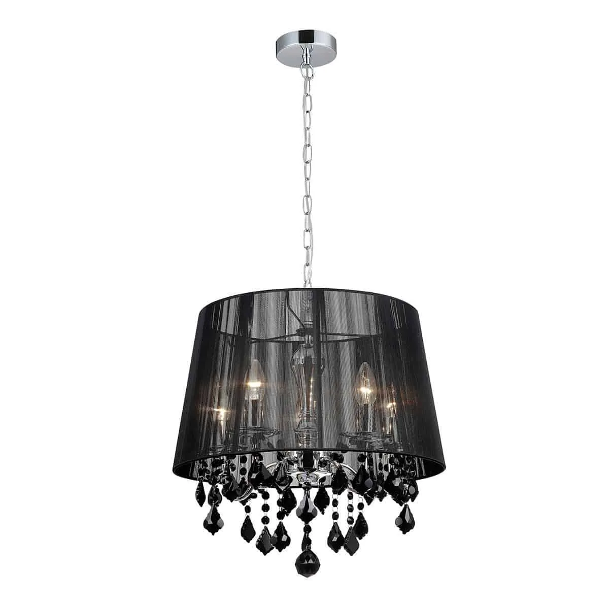Lampa wisząca abażur CORNELIA MDM-2572/5 BK - Italux