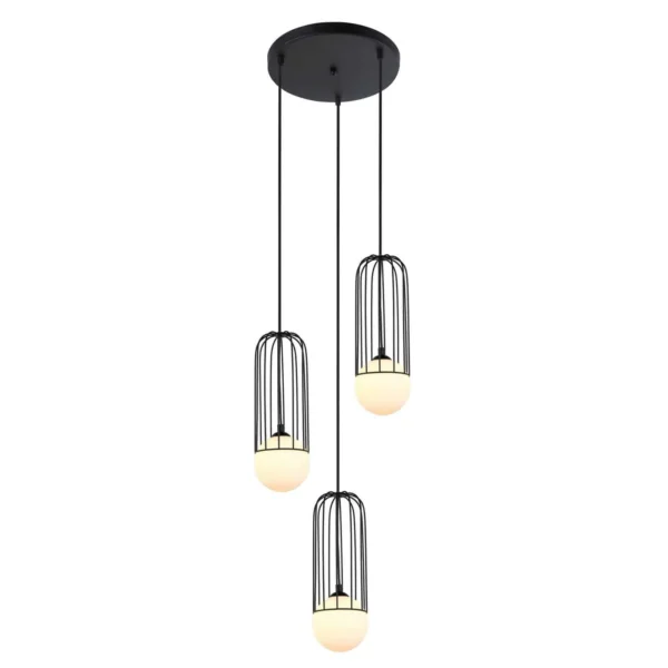 Lampa loft wisząca Simon MDM-3938/3 BK - Italux