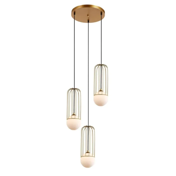 Lampa loft wisząca Simon MDM-3938/3 GD - Italux