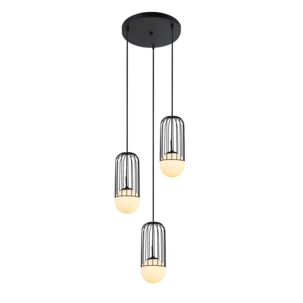 Lampa loft wisząca Matty MDM-3939/3 BK - Italux