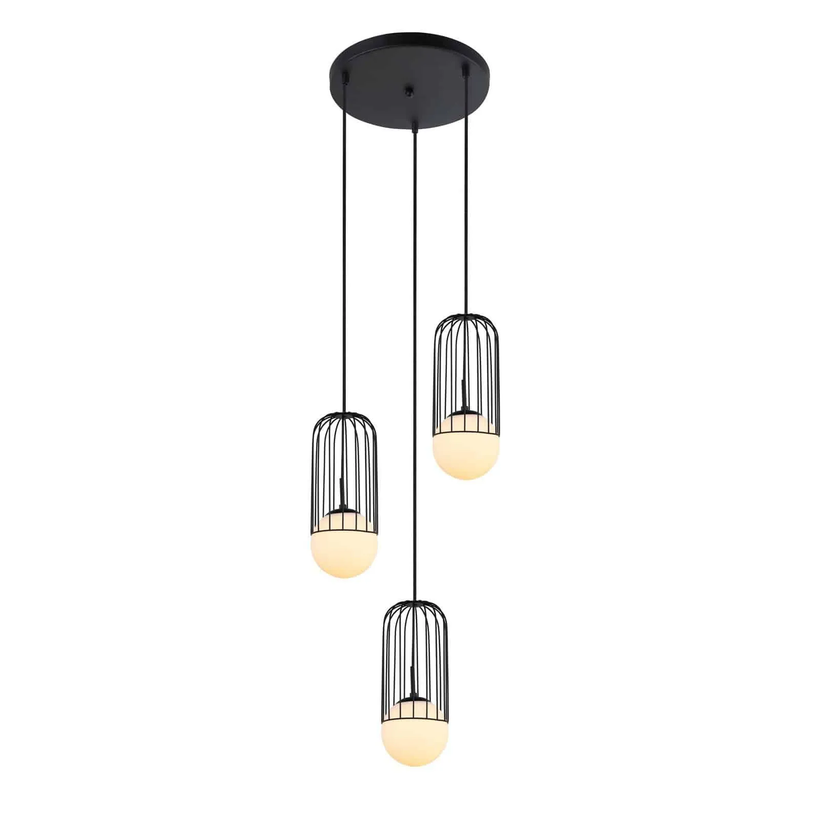 Lampa loft wisząca Matty MDM-3939/3 BK - Italux