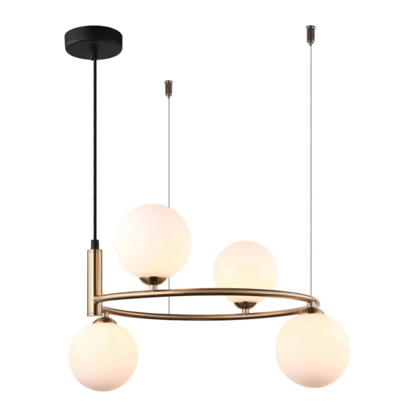 Lampa designerska wisząca Amily MDM-3974/4 BRO - Italux
