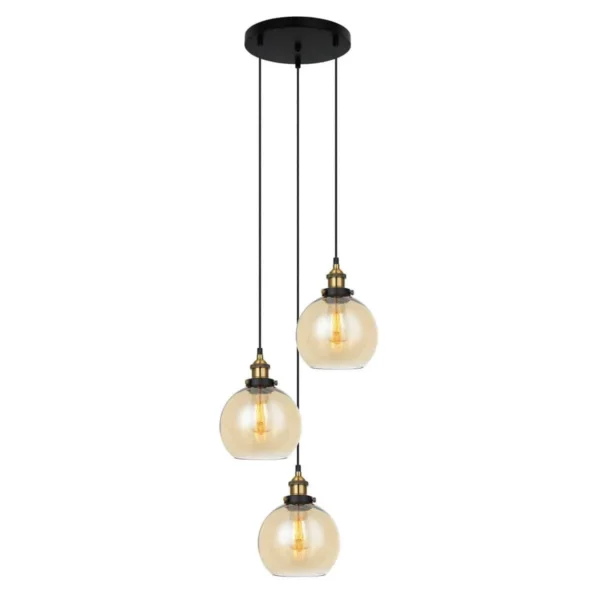 Lampa nad stół wisząca nowoczesna CARDENA MDM-4330/3 GD+AMB - Italux