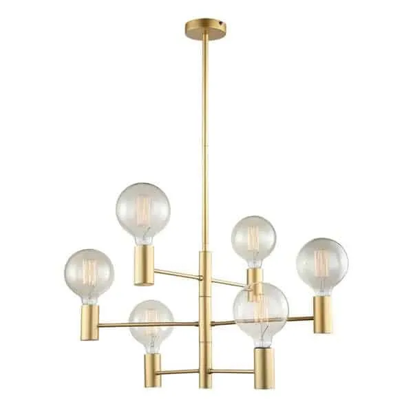 Lampa loft wisząca VEVA MDM3339/6 GD - Italux