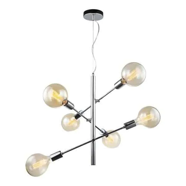 Lampa stylowa wisząca MADALYN MDM3582/6 CH - Italux