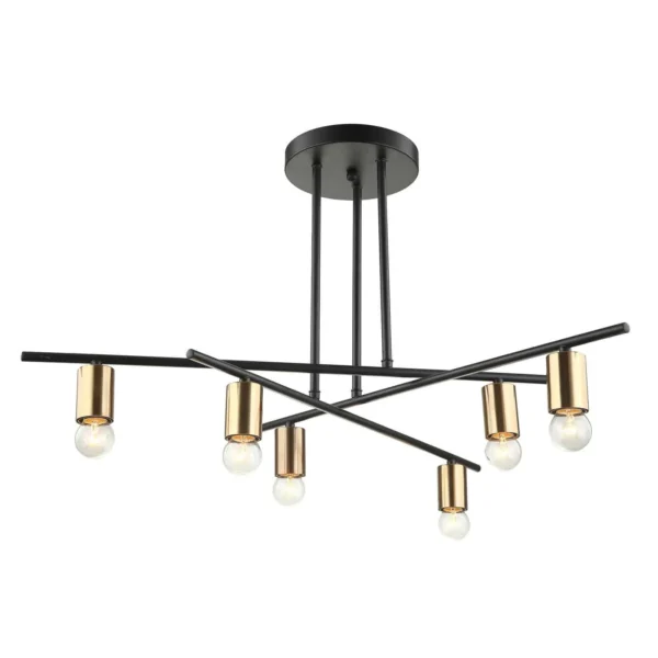Lampa wisząca nowoczesna Normani MDM3658/6 BK+BRO -Italux