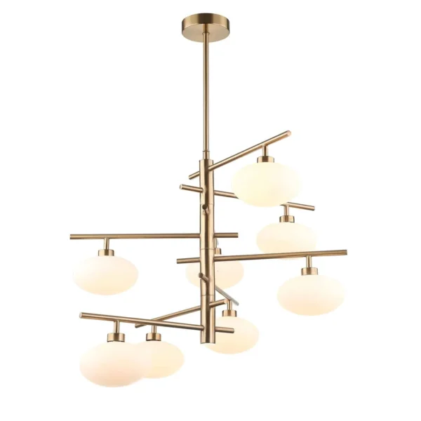 Lampa designerska wisząca Fiorenzo MDM3661-8 BRO+W -Italux