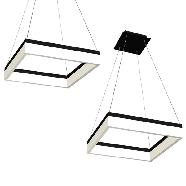 Lampa wisząca RING NERO LED doskonała ML081 Milagro