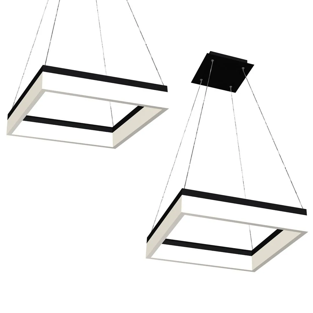 Lampa wisząca RING NERO LED doskonała ML081 Milagro