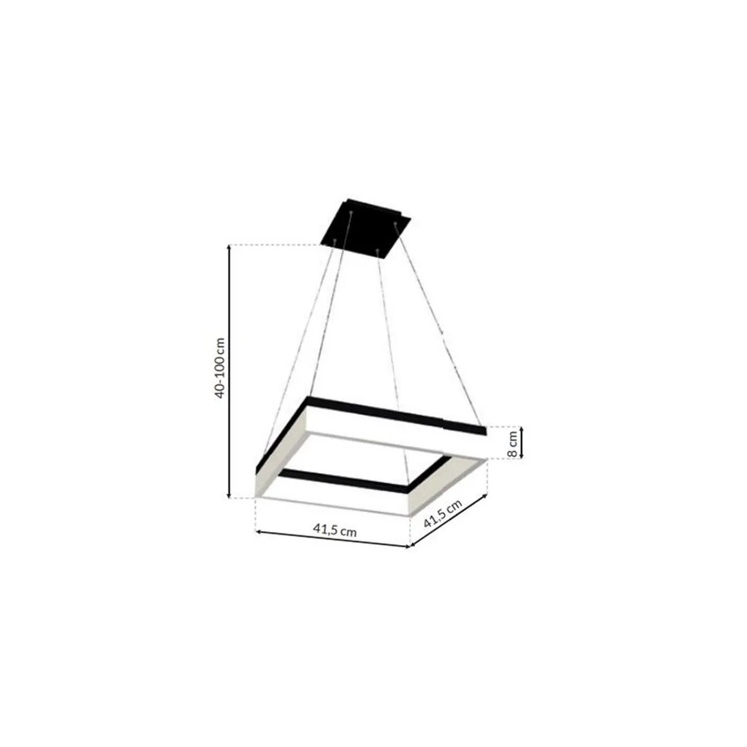 Lampa wisząca RING NERO LED doskonała ML081 Milagro - obrazek 9