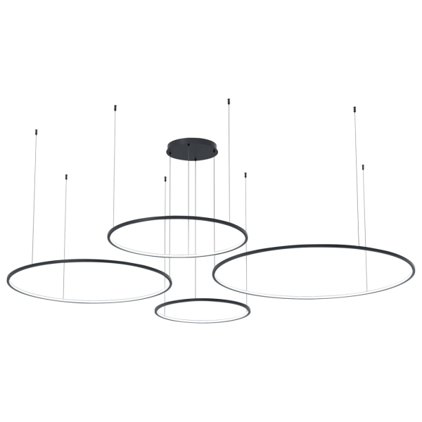 Lampa wisząca Saturno Black 120W LED ML0848 - Milagro