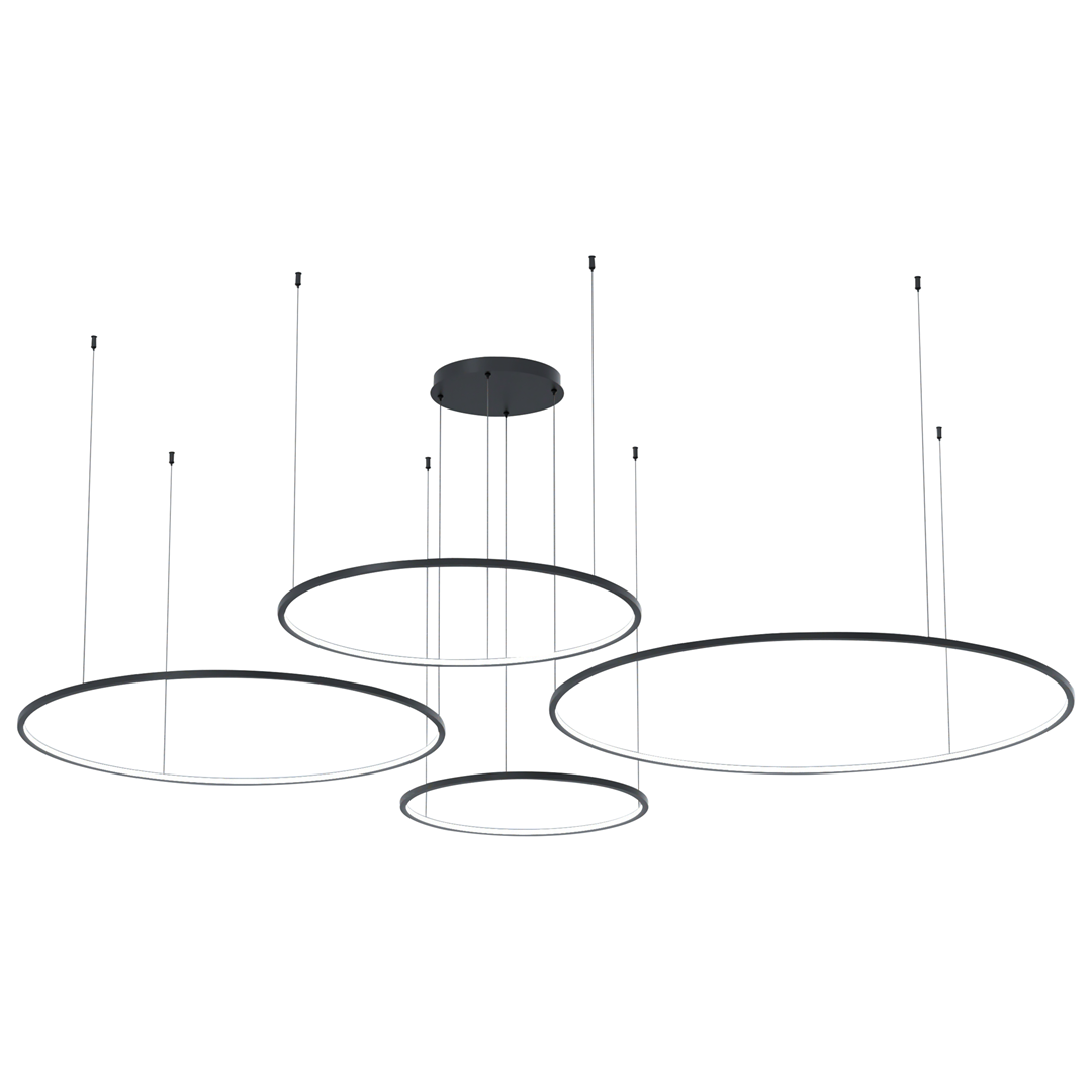Lampa wisząca Saturno Black 120W LED ML0848 - Milagro