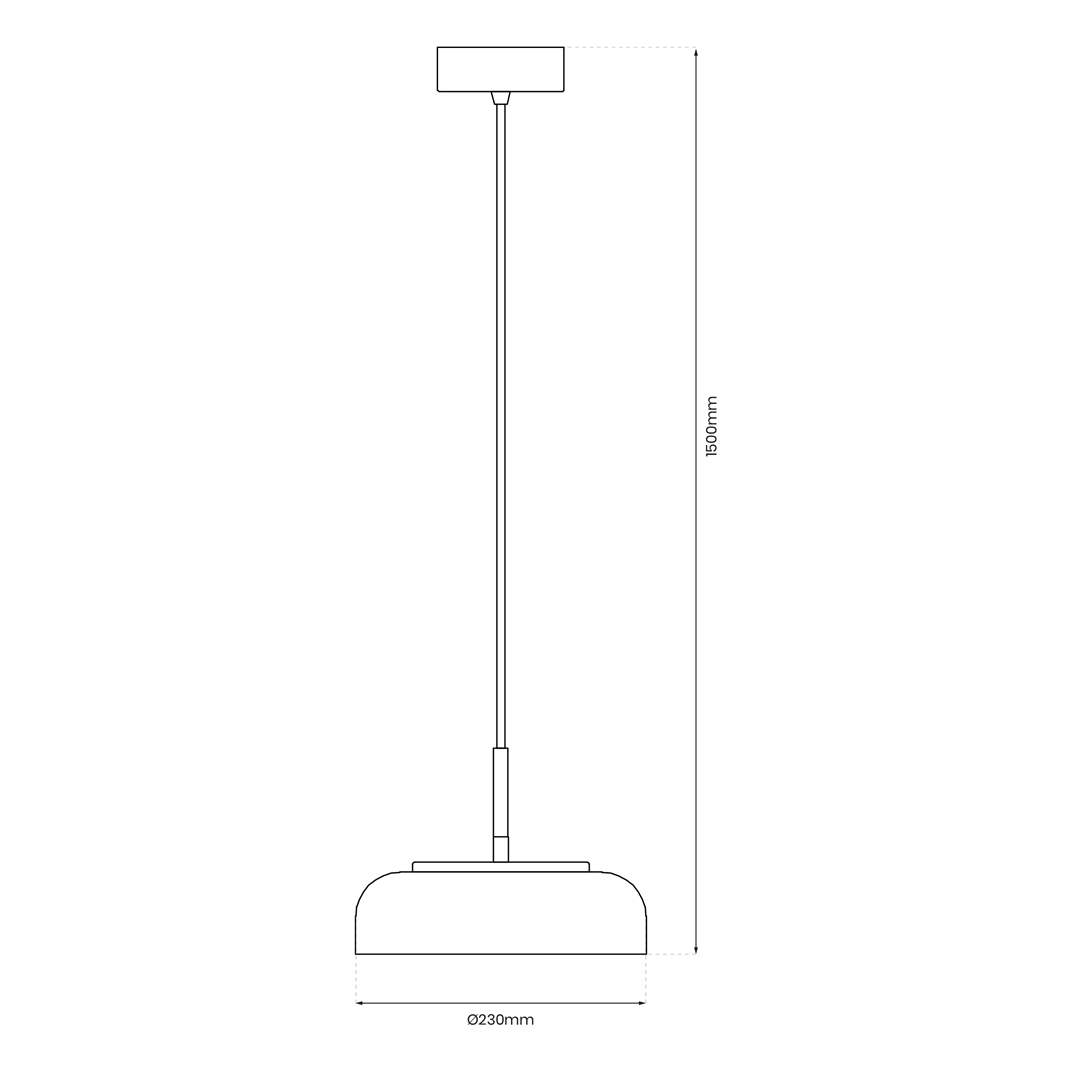 Lampa wisząca VETRO CLEAR 6W ML1044 - Milagro - obrazek 5