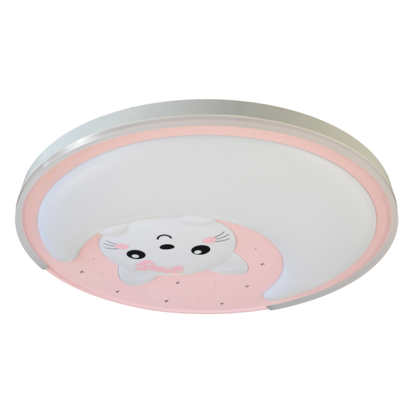 Plafon dziecięcy MOONCAT PINK 34W LED ML1059 - Milagro