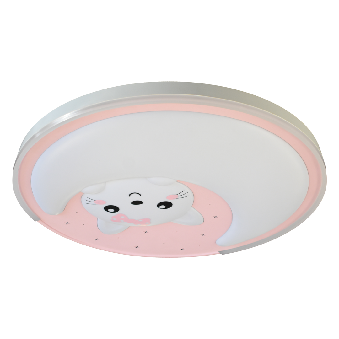 Plafon dziecięcy MOONCAT PINK 34W LED ML1059 - Milagro