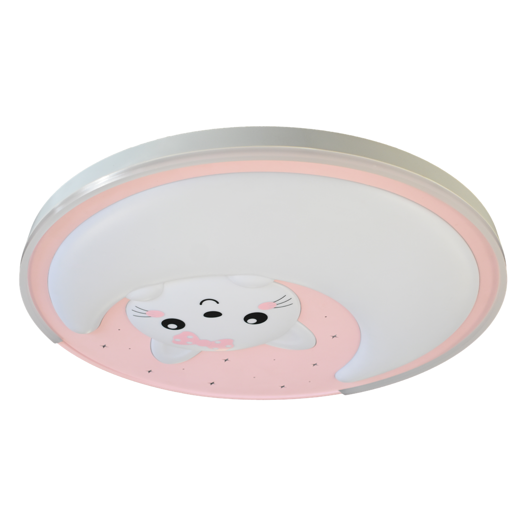 Plafon dziecięcy MOONCAT PINK 34W LED ML1059 - Milagro - obrazek 6