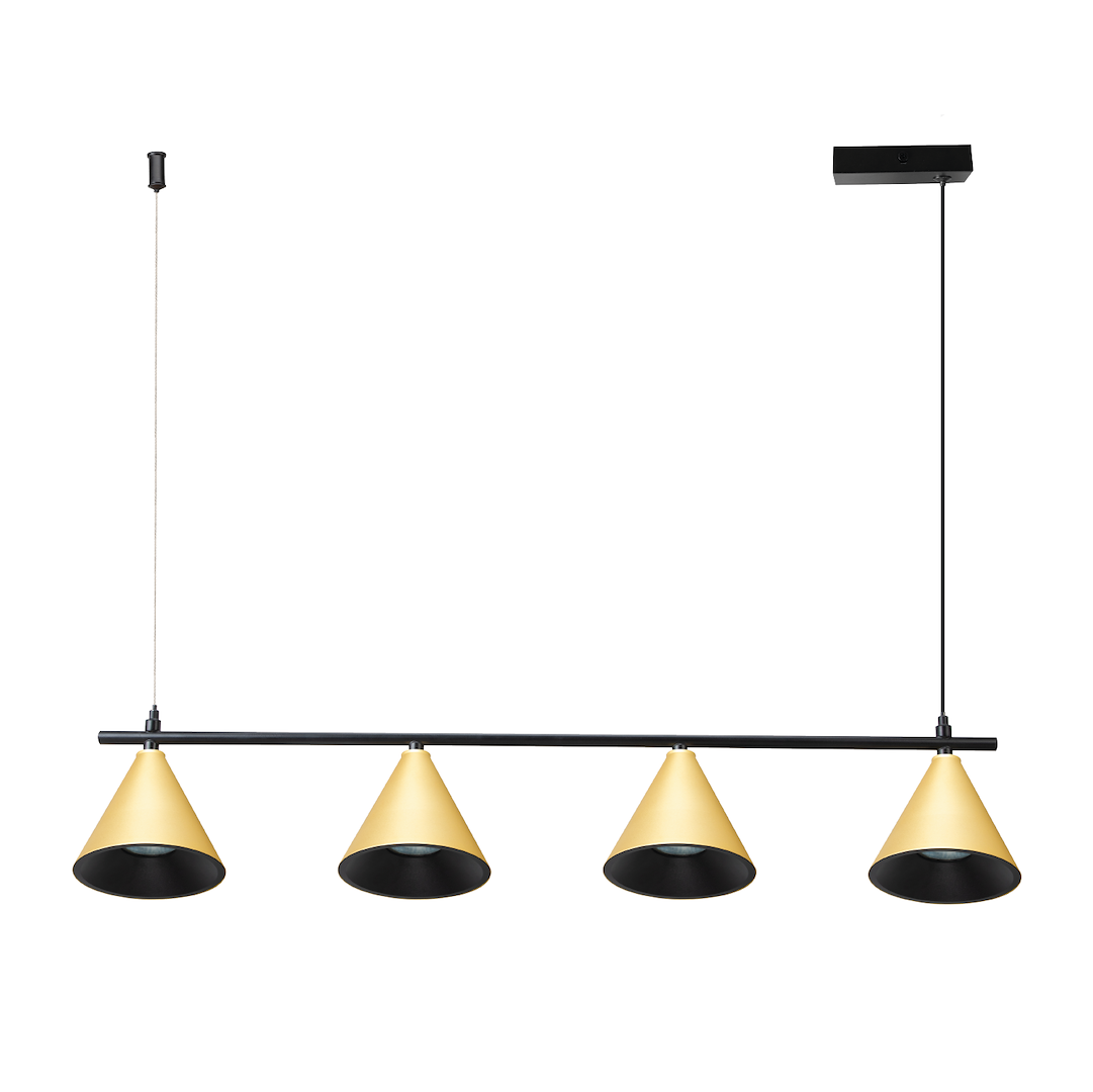 Lampa wisząca Cone Złoty 4xGU10 ML1125 - Milagro
