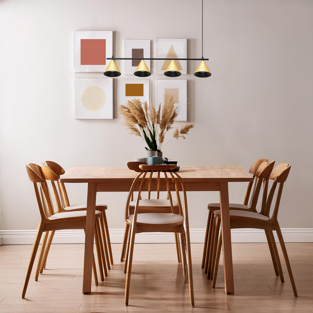 Lampa wisząca Cone Złoty 4xGU10 ML1125 - Milagro - obrazek 4