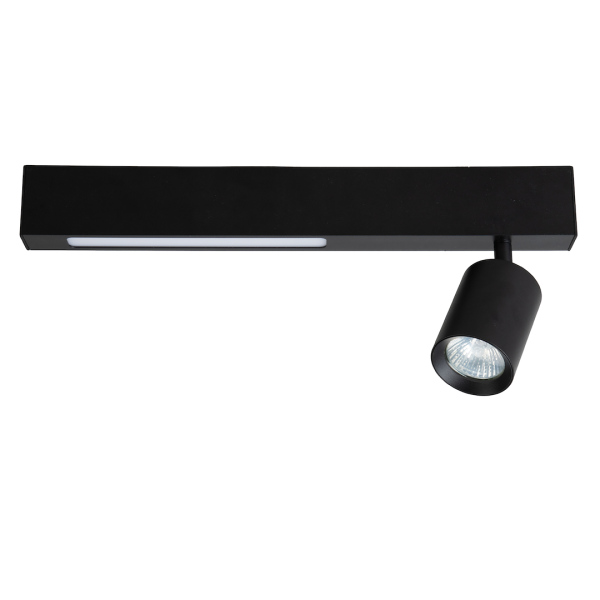 Lampa sufitowa Magnet 9W+1xGU10 3000/4000 Czarny ML1130 - Milagro