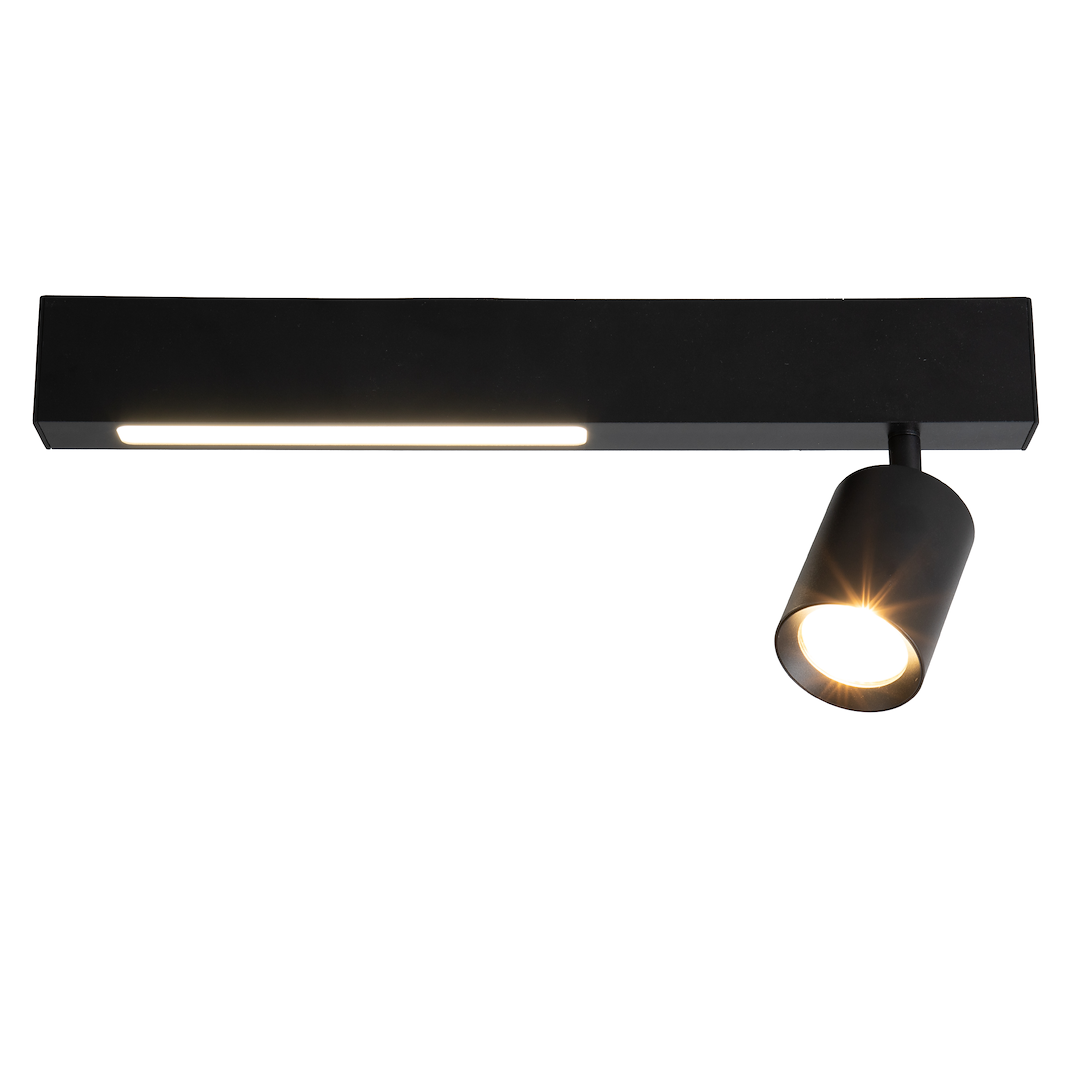 Lampa sufitowa Magnet 9W+1xGU10 3000/4000 Czarny ML1130 - Milagro - obrazek 4
