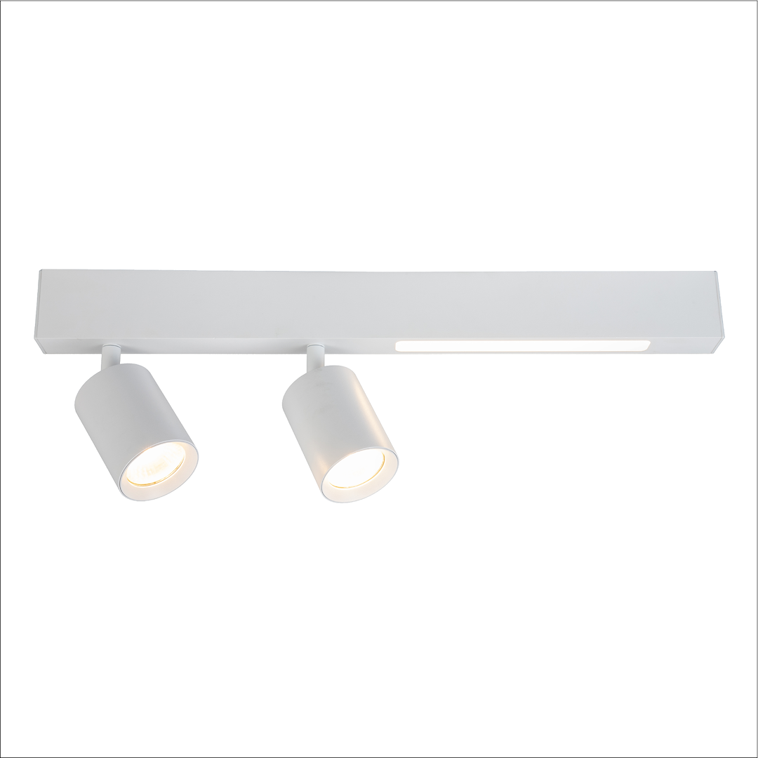 Lampa sufitowa Magnet 9W+2xGU10 3000/4000 Biały ML1133 - Milagro - obrazek 4
