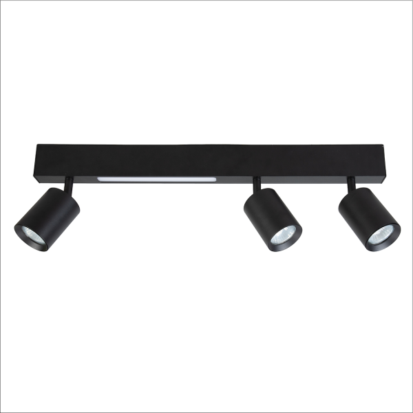 Lampa sufitowa Magnet 9W+3xGU10 3000/4000 Czarny ML1134 - Milagro