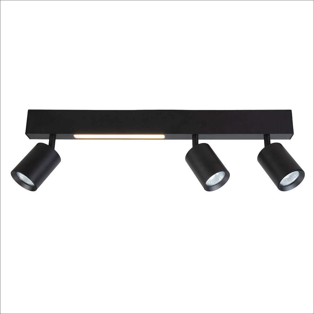 Lampa sufitowa Magnet 9W+3xGU10 3000/4000 Czarny ML1134 - Milagro - obrazek 3