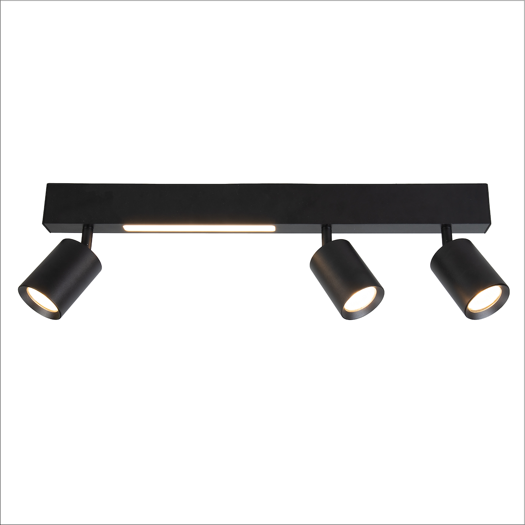 Lampa sufitowa Magnet 9W+3xGU10 3000/4000 Czarny ML1134 - Milagro - obrazek 4