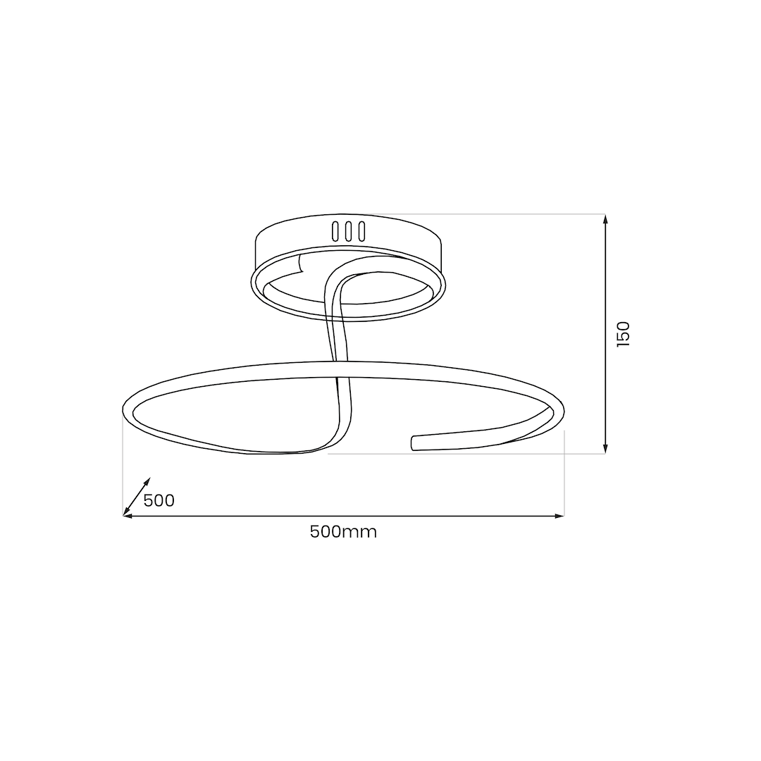 Lampa sufitowa DELTA 30W LED ML1174 - Milagro - obrazek 5
