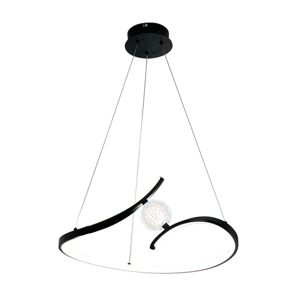 Lampa wisząca PERLA BLACK 34W LED ML1177 - Milagro