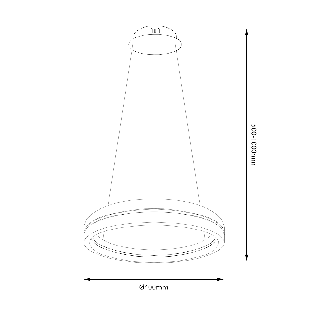 Lampa wisząca GRAVITY 36W LED ML1183 - Milagro - obrazek 5