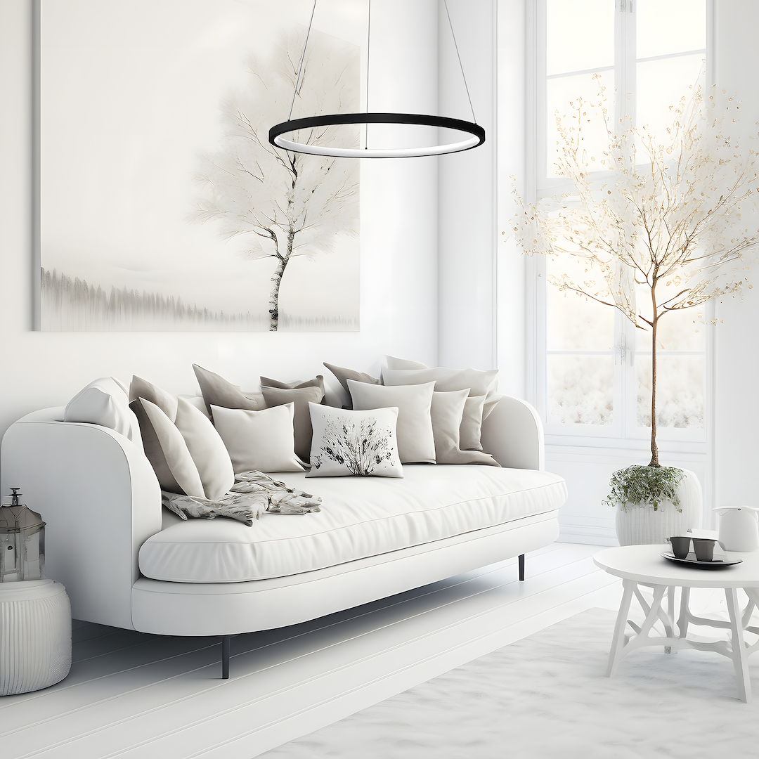 Lampa wisząca HOOP BLACK 27W LED ML1541 - Milagro - obrazek 3