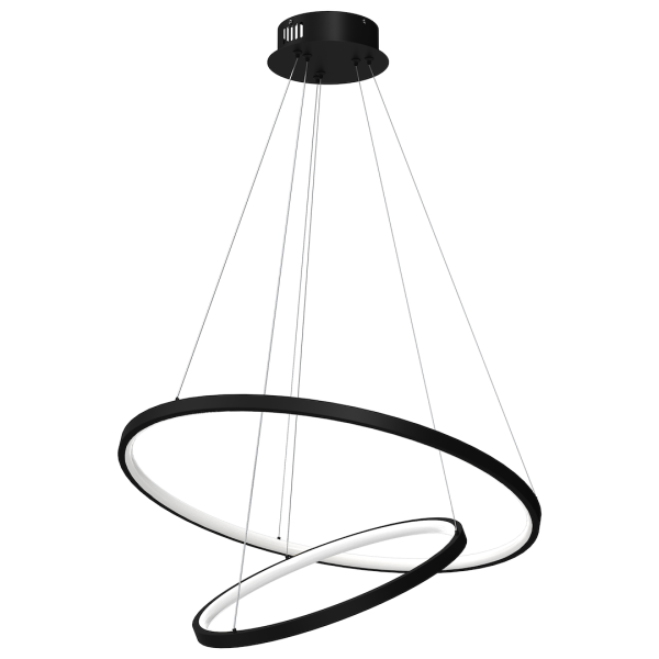 Lampa wisząca HOOP BLACK 51W LED ML1542 - Milagro