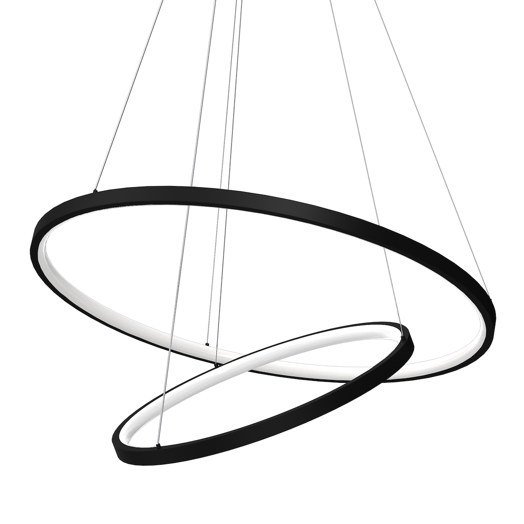 Lampa wisząca HOOP BLACK 51W LED ML1542 - Milagro - obrazek 2