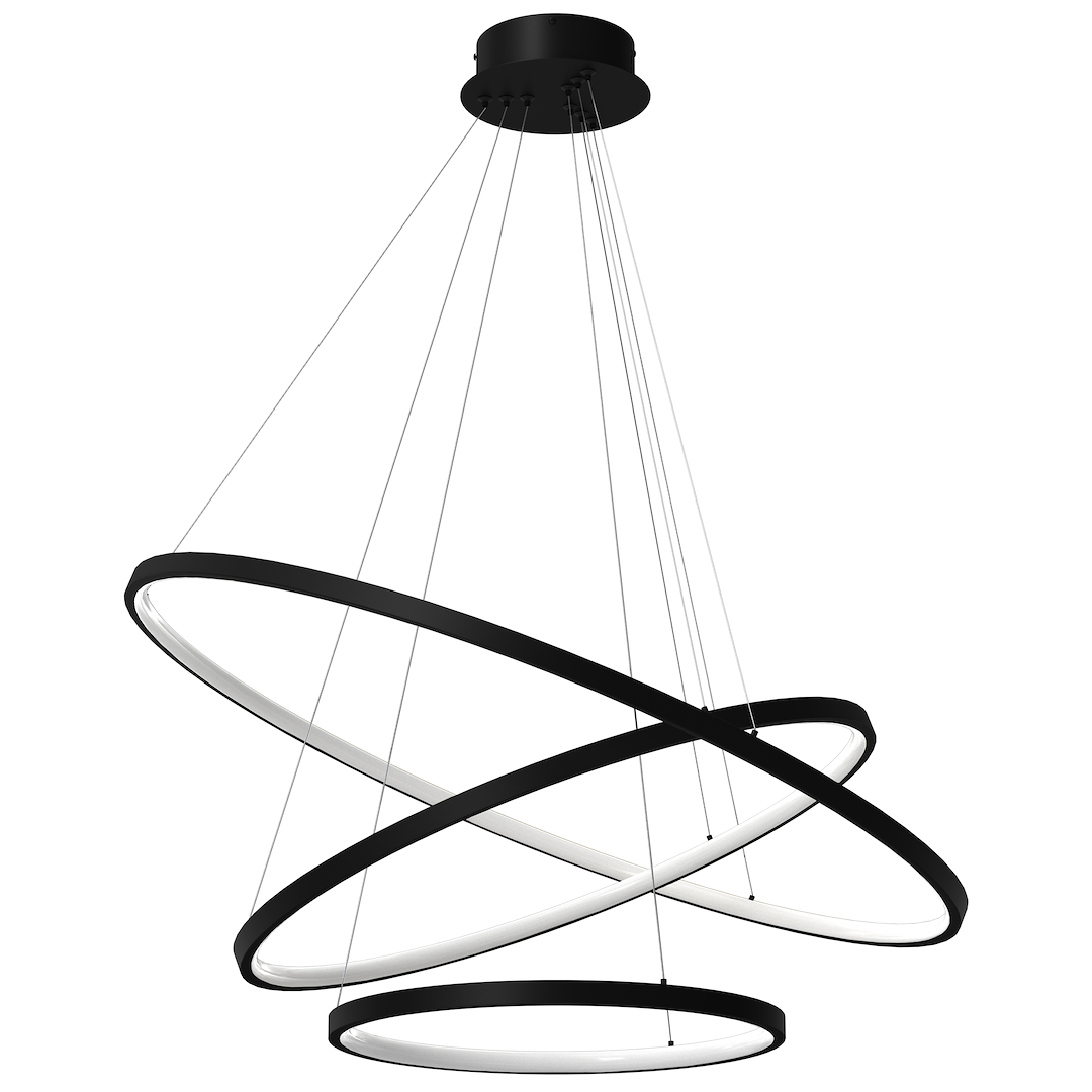 Lampa wisząca HOOP BLACK 93W LED ML1543 - Milagro