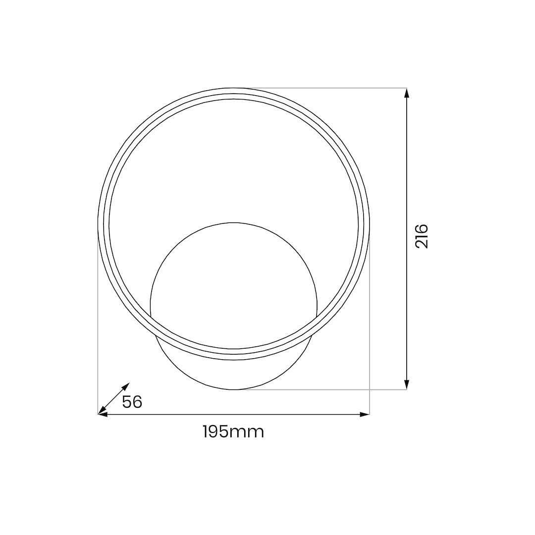 Kinkiet HOOP CHROME 7W LED ML1548 - Milagro - obrazek 5