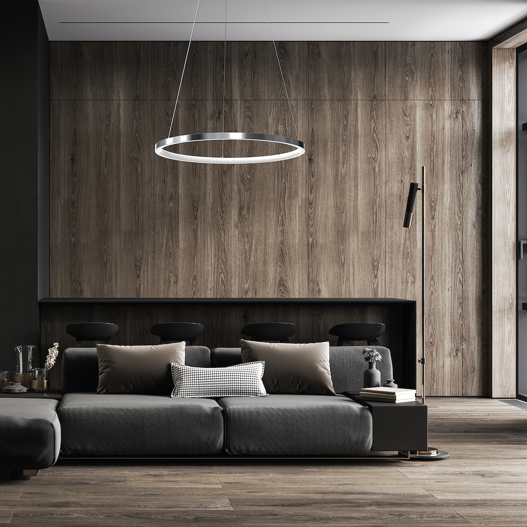Lampa wisząca HOOP CHROME 27W LED ML1549 - Milagro - obrazek 3