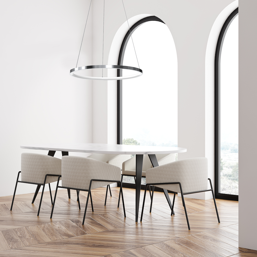 Lampa wisząca HOOP CHROME 27W LED ML1549 - Milagro - obrazek 5