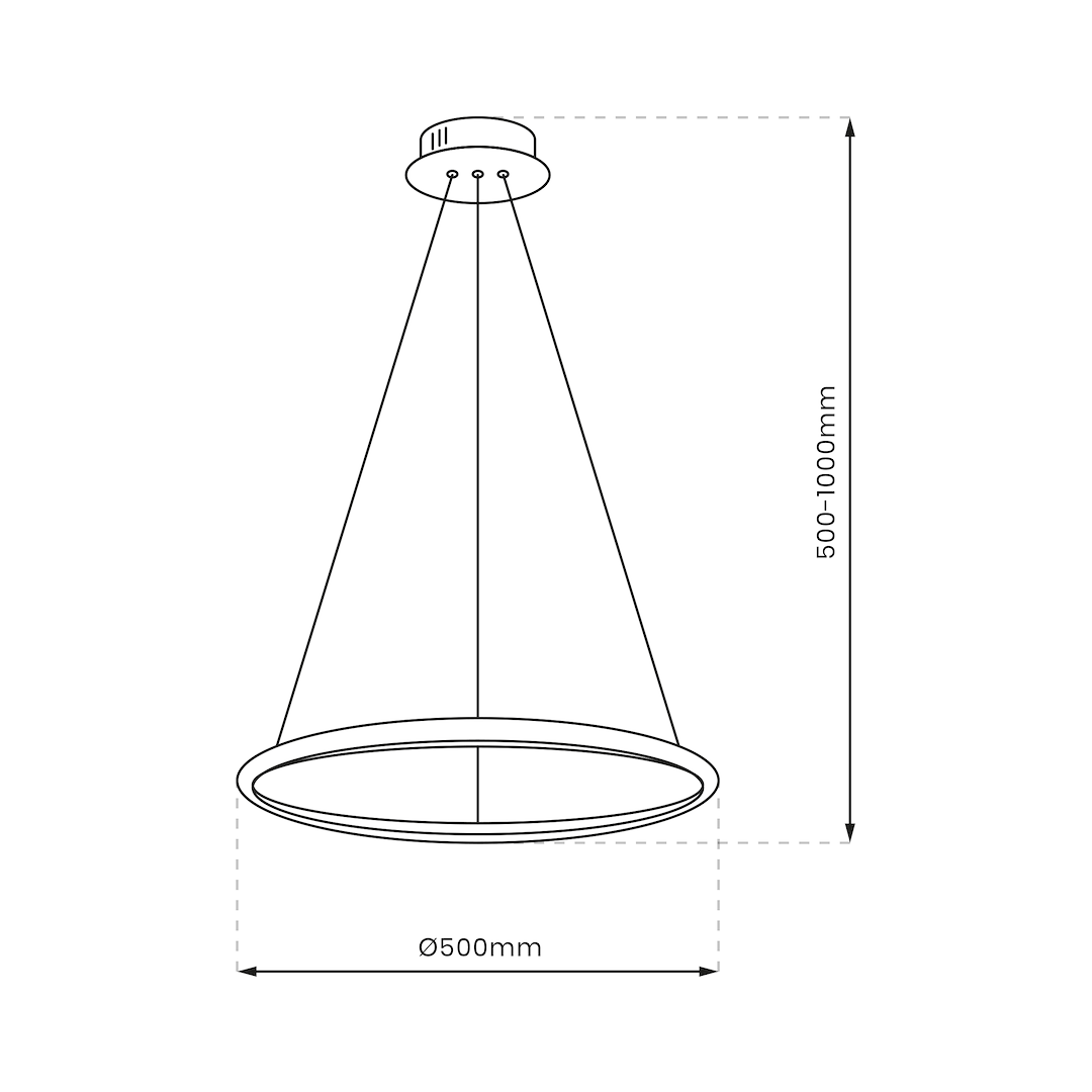 Lampa wisząca HOOP CHROME 27W LED ML1549 - Milagro - obrazek 6
