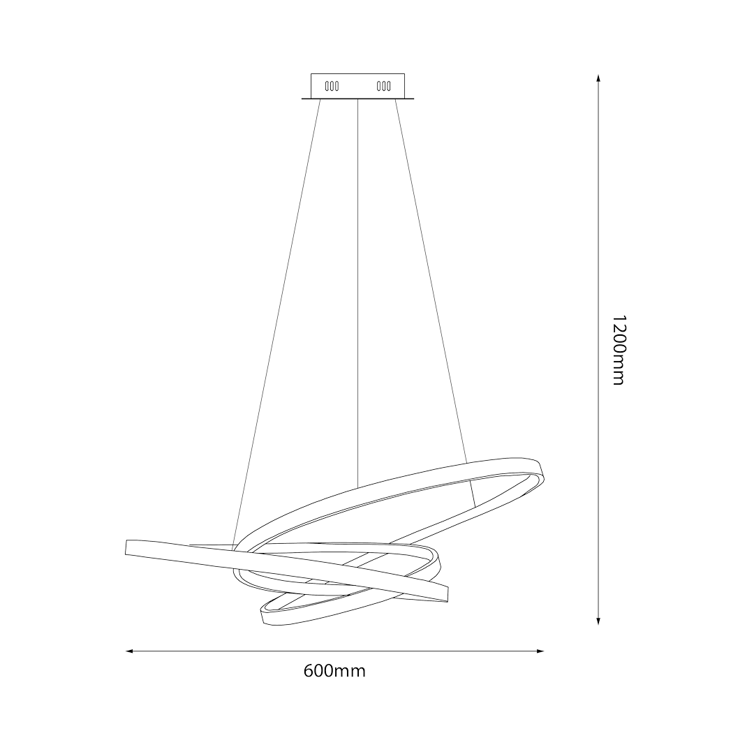 Lampa wisząca EMPOLI 55W LED 4000 ML1573 - Milagro - obrazek 5