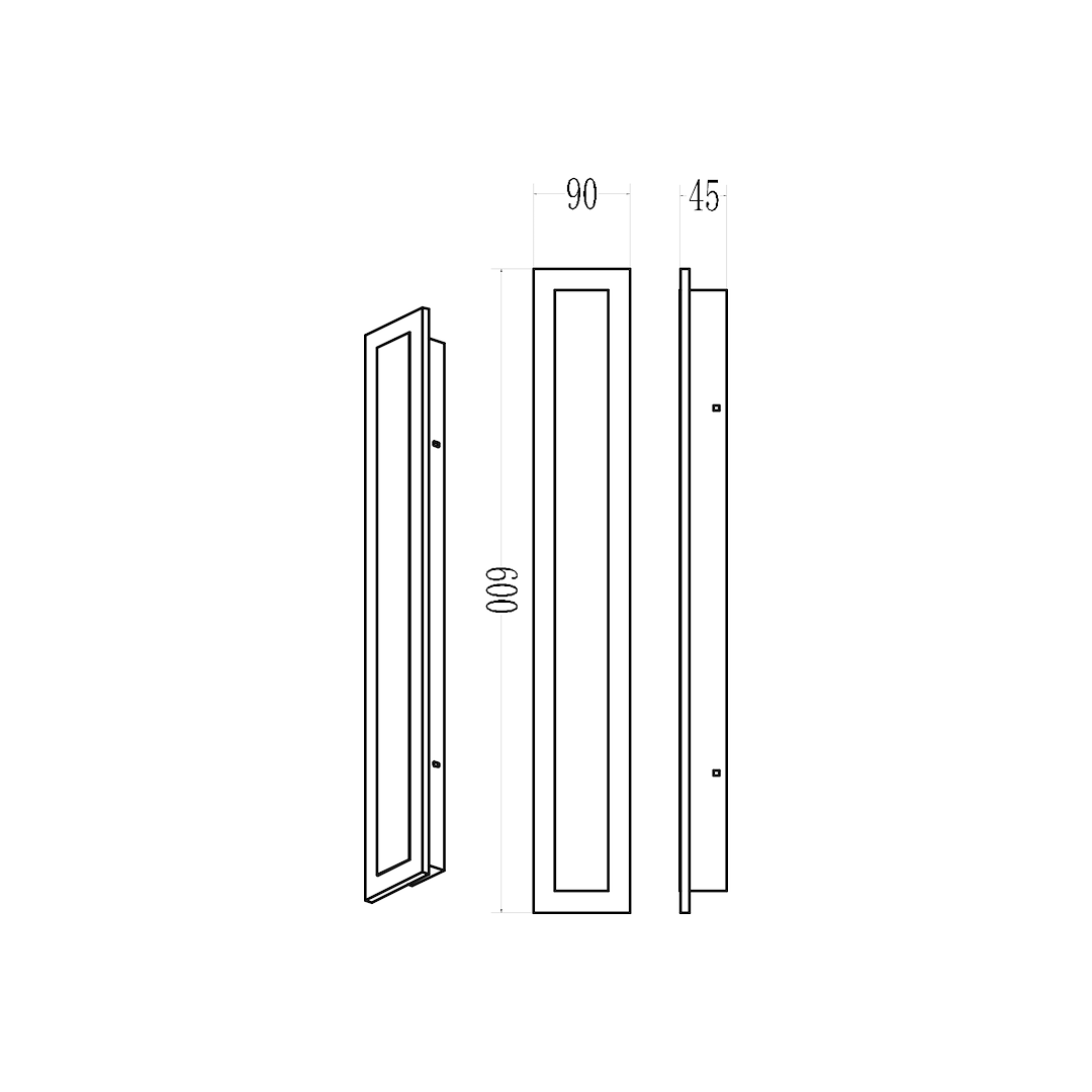 Kinkiet elewacyjny podłużny WOW ML1723 20W 3CCT IP54 60cm - MIlagro - obrazek 5