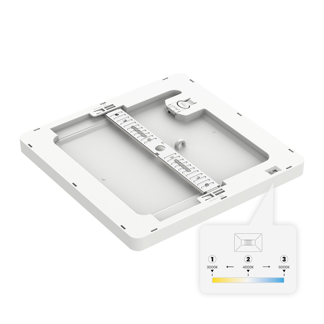 Plafon Evora Biały Square 12W 3CCT ML1792 - Milagro - obrazek 5