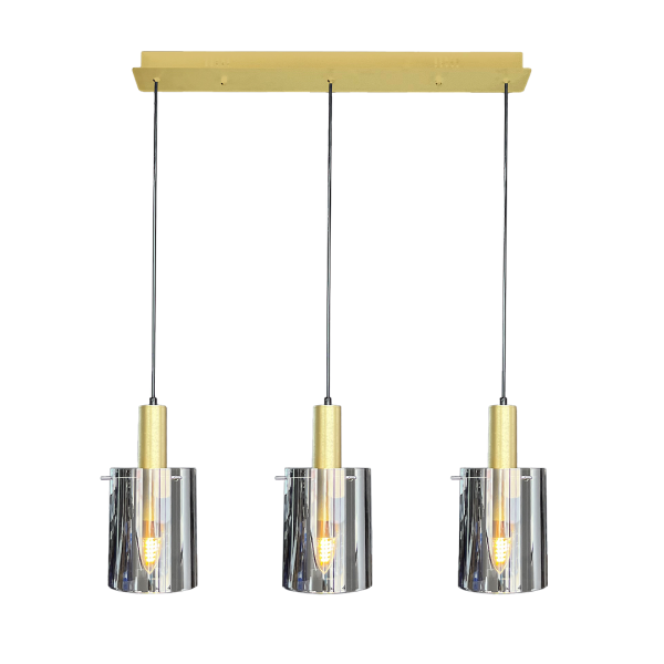 Lampa wisząca Arcadia Gold 3xE27 ML1817 - Milagro