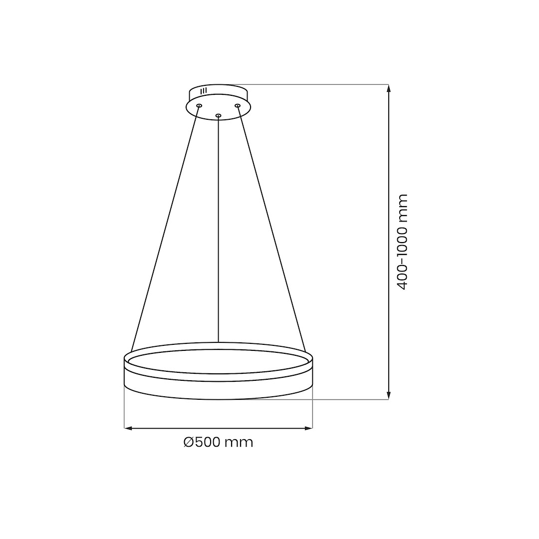 Lampa wisząca GALA SILVER 25W LED ML2242 - Milagro - obrazek 6