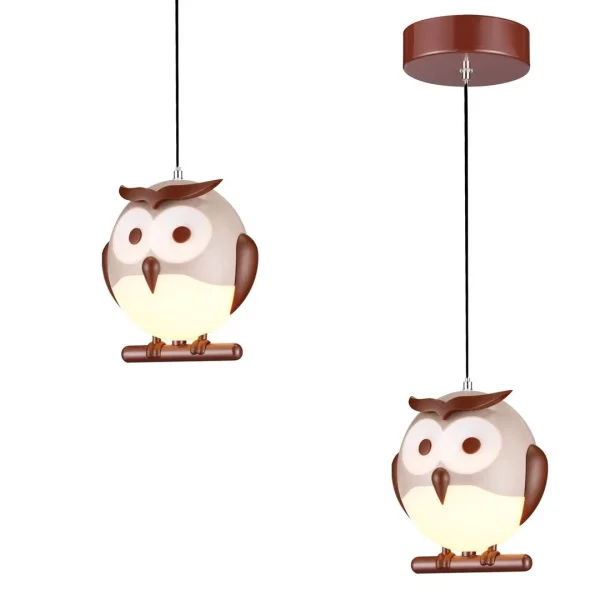 Lampa dziecięca wisząca SOWA OWL 1XE14 LED ML243 Milagro
