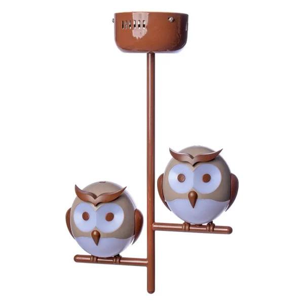 Lampa dziecięca wisząca SOWA OWL 2XG9 LED ML244 Milagro