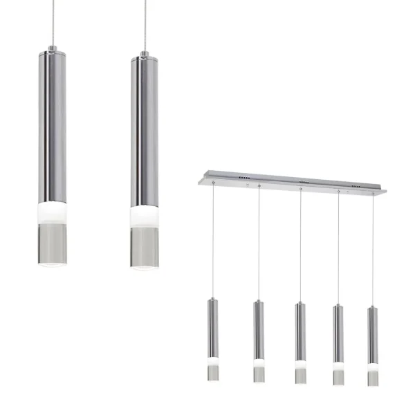 Lampa wisząca nowoczesna ICE nowoczesna chrom LED ML323 Milagro